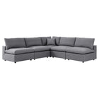 Modway Commix 5-Piece Sunbrella® Outdoor Patio Sectional Sofa  