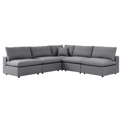 Modway Commix 5-Piece Sunbrella® Outdoor Patio Sectional Sofa  