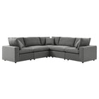 Modway Commix 5-Piece Outdoor Patio Sectional Sofa EEI-5589