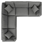 Modway Commix 5-Piece Outdoor Patio Sectional Sofa EEI-5589