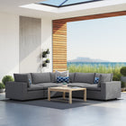 Modway Commix 5-Piece Sunbrella® Outdoor Patio Sectional Sofa EEI-5590