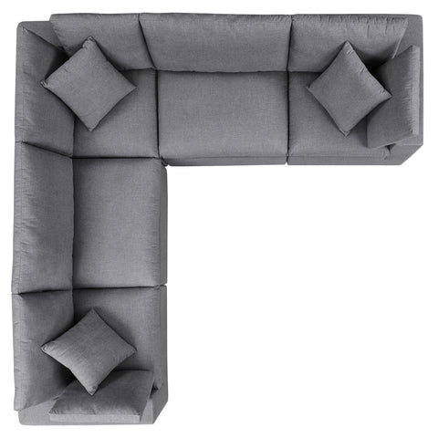 Modway Commix 5-Piece Sunbrella® Outdoor Patio Sectional Sofa EEI-5590