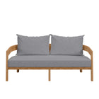 Modway Brisbane Teak Wood Outdoor Patio Loveseat