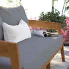 Modway Brisbane Teak Wood Outdoor Patio Loveseat