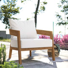Modway Brisbane Teak Wood Outdoor Patio Armchair