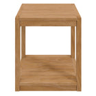 Modway Carlsbad Teak Wood Outdoor Patio Side Table