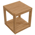 Modway Carlsbad Teak Wood Outdoor Patio Side Table