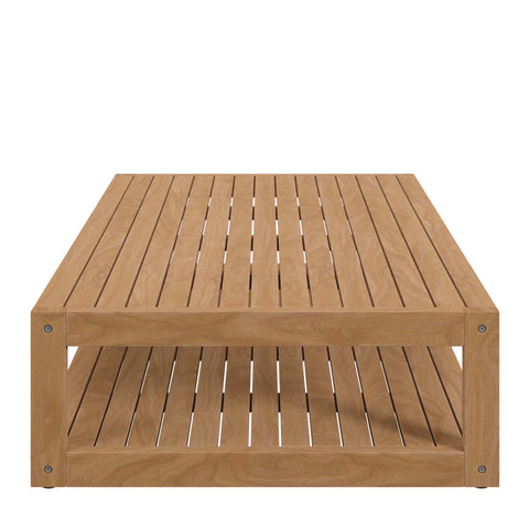Modway Carlsbad Teak Wood Outdoor Patio Coffee Table  