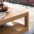 Modway Carlsbad Teak Wood Outdoor Patio Coffee Table