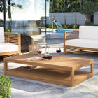 Modway Carlsbad Teak Wood Outdoor Patio Coffee Table
