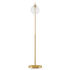 Modway Silo Glass Globe Glass and Metal Floor Lamp