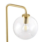 Modway Silo Glass Globe Glass and Metal Floor Lamp