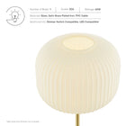 Modway Reprise Glass Sphere Glass and Metal Table Lamp