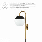Modway Stellar 1-Light Wall Sconce