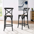 Modway Gear Counter Stool - Rattan Seat