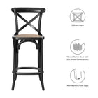Modway Gear Counter Stool - Rattan Seat