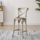 Modway Gear Counter Stool - Rattan Seat