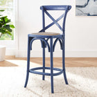 Modway Gear Counter Stool - Rattan Seat