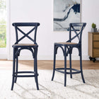 Modway Gear Counter Stool - Rattan Seat