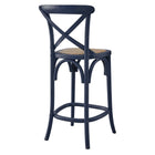 Modway Gear Counter Stool - Rattan Seat
