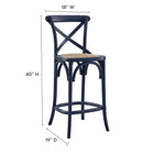 Modway Gear Counter Stool - Rattan Seat