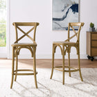 Modway Gear Counter Stool - Rattan Seat