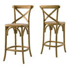 Modway Gear Counter Stool - Rattan Seat