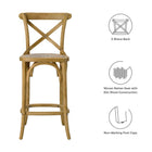 Modway Gear Counter Stool - Rattan Seat