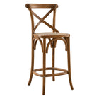 Modway Gear Counter Stool - Rattan Seat