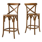 Modway Gear Counter Stool - Rattan Seat