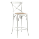 Modway Gear Counter Stool - Rattan Seat