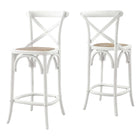 Modway Gear Counter Stool - Rattan Seat