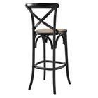 Modway Gear Bar Stool - Rattan Seat