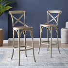 Modway Gear Bar Stool - Rattan Seat