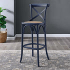 Modway Gear Bar Stool - Rattan Seat