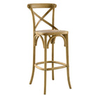 Modway Gear Bar Stool - Rattan Seat