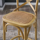 Modway Gear Bar Stool - Rattan Seat