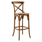 Modway Gear Bar Stool - Rattan Seat