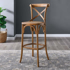 Modway Gear Bar Stool - Rattan Seat