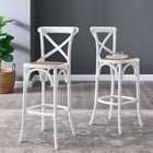 Modway Gear Bar Stool - Rattan Seat