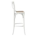 Modway Gear Bar Stool - Rattan Seat