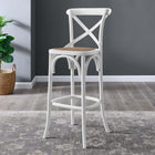 Modway Gear Bar Stool - Rattan Seat