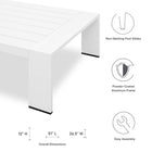 Modway Tahoe Outdoor Patio Powder-Coated Aluminum Coffee Table