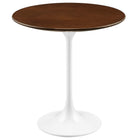 Modway Lippa 20" Round Wood Side Table  