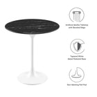 Modway Lippa 20" Round Faux Marble Side Table