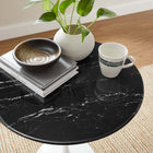 Modway Lippa 20" Round Faux Marble Side Table