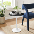 Modway Lippa 20" Round Faux Marble Side Table