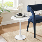 Modway Lippa 20" Round Faux Marble Side Table