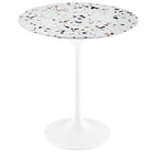 Modway Lippa 20" Round Terrazzo Side Table  