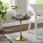 Modway Lippa 20" Round Wood Side Table